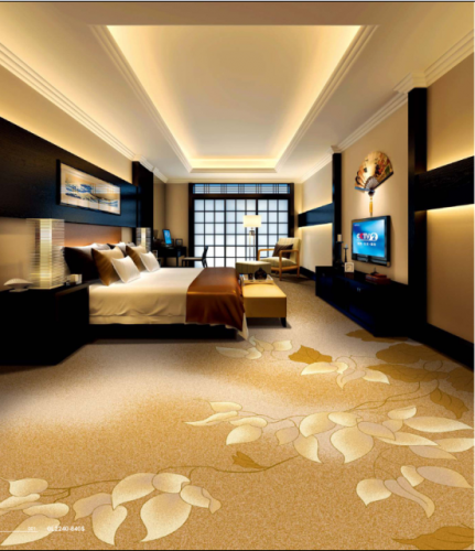 Luxury New Zealand Wool Carpet Wall To Wall For Hotel Public Area