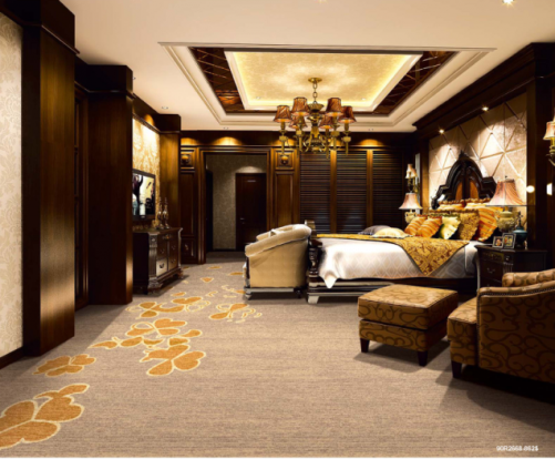 Star Hotel Wall To Wall Carpet Floor Hotel Banquet Hall Carpet Restaurant Carpet