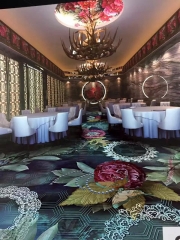 Luxury Wall To Wall Axminster Carpet Floor Hotel Banquet Hall Carpet Wool Carpet With Custom Carpet Design