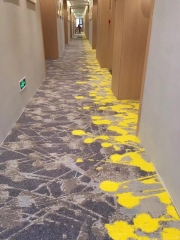 Natural Floral Design Nylon Printed Hotel Corridor Carpet Fire Resistant Hotel Hallway Carpets