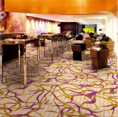 Nylon Printed Carpets For Hotels Blue And Grey Custom Design Wall To Wall Carpet Flooring FOB Reference Price