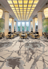 Banquet Hall Flooring Nylon Printed Carpet Luxury Pattern Design For 5 Star Hotel