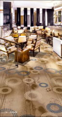 7.5mm pile hight pattern luxury Axminster carpet, colorful wall to wall carpet