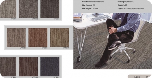 Fireproof Nylon Carpet Tiles for Office /Libary/Museum/Hotel Room Use