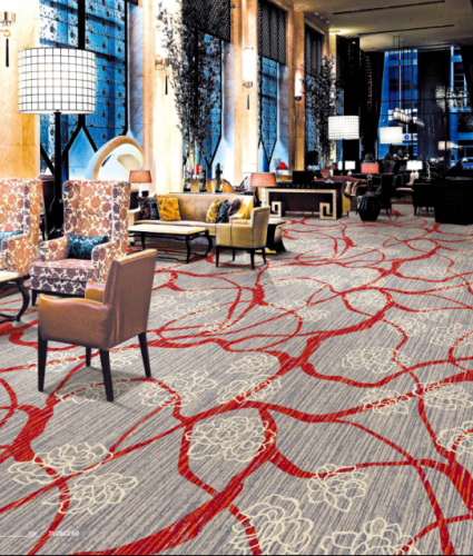 Newzealand Wool Banquet Used Axminster Carpet Modern Design Hotel Lobby Carpet