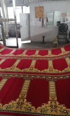 100% PP Anti-skip Muslim Wilton Prayer Carpet for Mosque