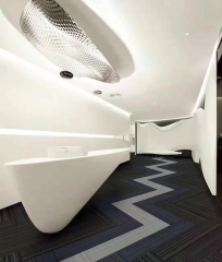 Hotel 50x50 Carpet Tiles PVC Backing Carpet Tiles For Commerical Places