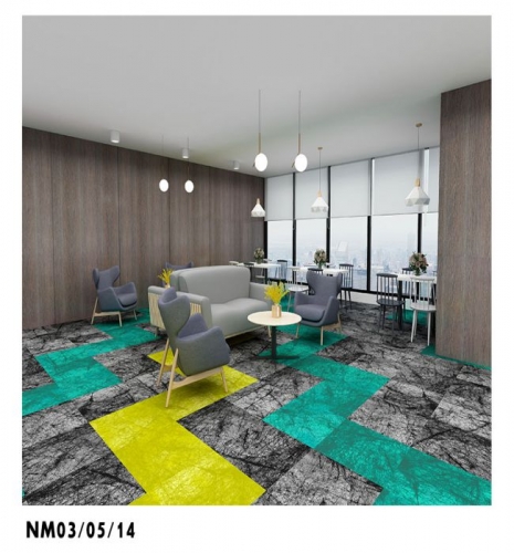 Office carpet tiles can bring you a quiet and comfortable office environment