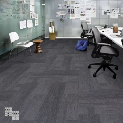 Pvc Bitumen Backed Carpet Tiles Nylon Polypropylene Removable Bottom Office Carpet