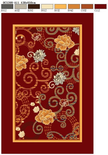 Any size pattern design style can be customized, customized hotel home carpet