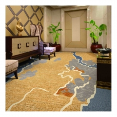 Custom Design Luxury Wall To Wall Axminster Wool Carpet Hotel use