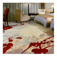 7.5mm pile hight pattern luxury Axminster carpet, colorful wall to wall carpet