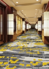 7.5mm pile hight pattern luxury Axminster carpet, colorful wall to wall carpet