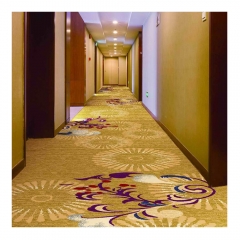 7.5mm pile hight pattern luxury Axminster carpet, colorful wall to wall carpet