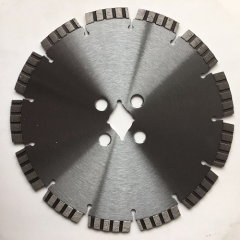 Laser welding diamond saw blade for road