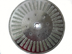 electroplating diamond cutting disc with segment decoration