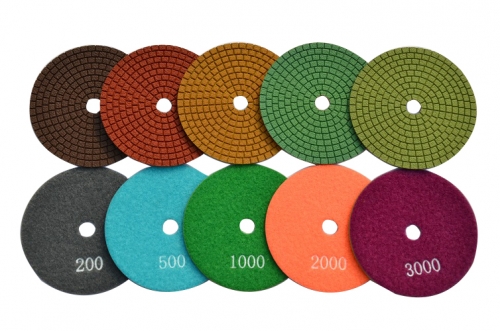 5-Step stone polishing pads