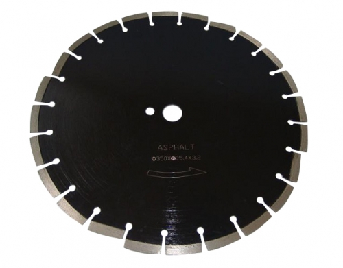 Laser welding diamond saw blade for asphalt concrete