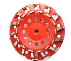 S-seg diamond cup wheel for concrete floor grinding