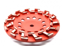 S-seg diamond cup wheel for concrete floor grinding