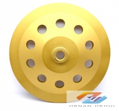 PCD cup wheel for concrete floor preparation