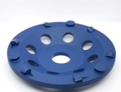 PCD cup wheel for concrete floor preparation