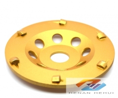 PCD cup wheel for concrete floor grinding