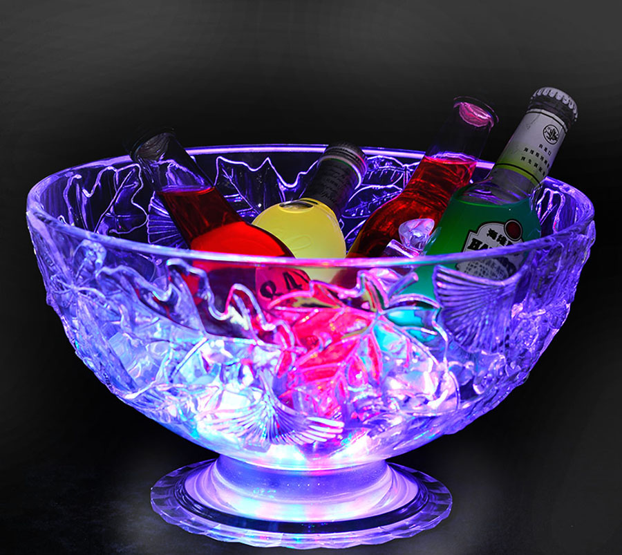 Jixi RGB color Led ice bucket for party