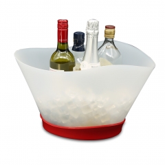 large size rechargeable led ice bucket for wine and champagne