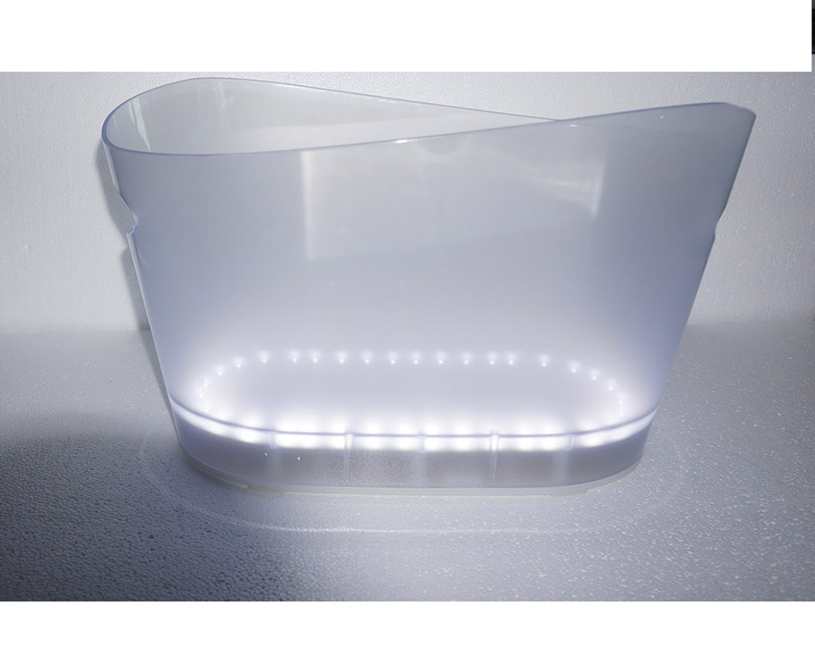 Jixi design double walled ice bucket with led lighting wholesale