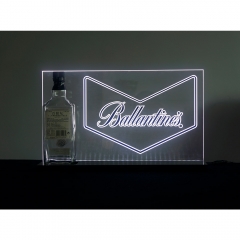 acrylic LED display stands screen for  Ballantine's