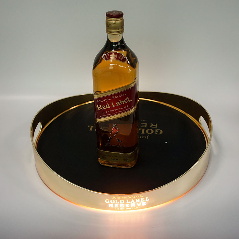 Jixi New Design LED illuminated Serving Tray With Cup Holder