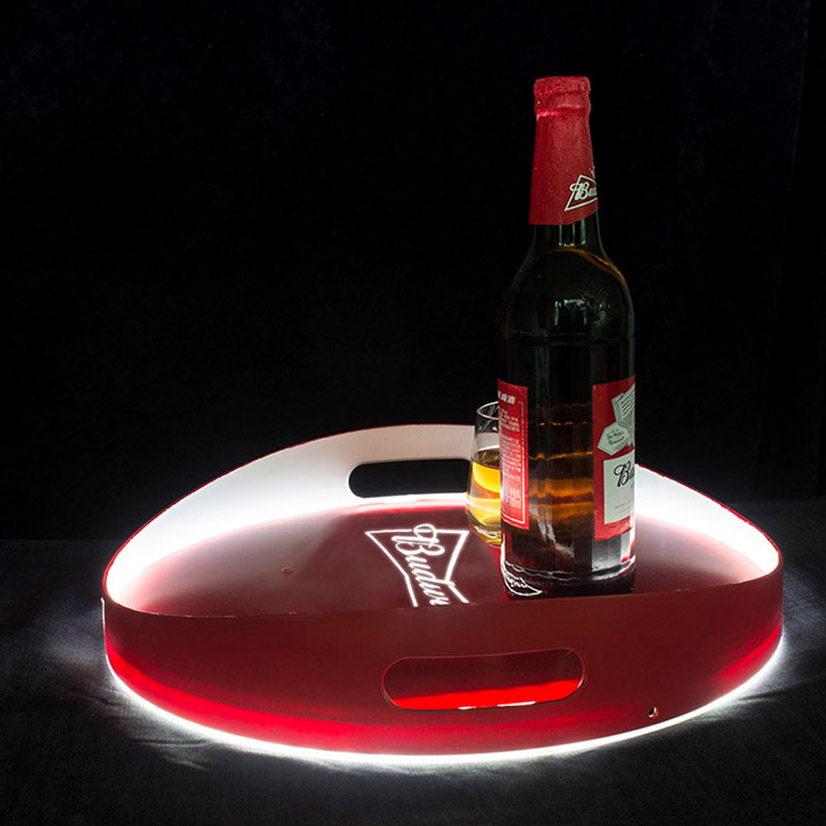 Jixi Design Round Bar Serving Tray With Customized Logo