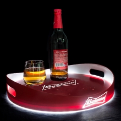 patented plastic round shaped LED tray for Budweiser