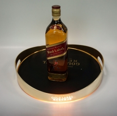 LED illuminated Serving Tray With non slip silicone pad