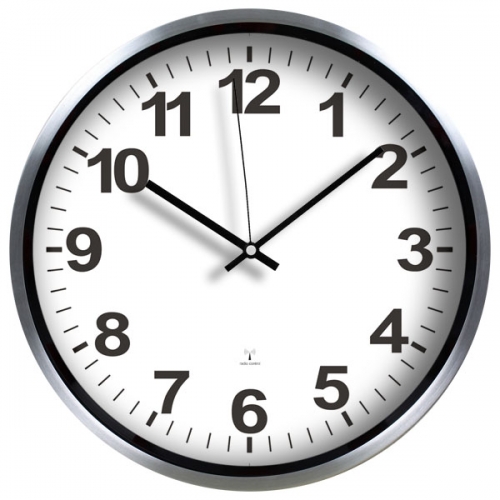 Radio control metal wall clock,Modern
