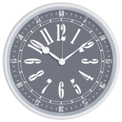 Metal wall clock