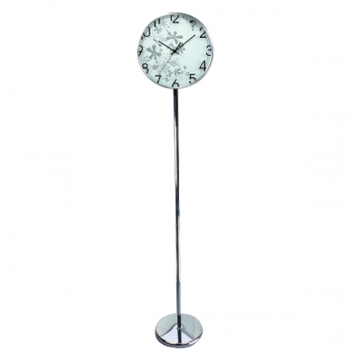 Aluminium floor standing clock