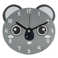 MDF animal design cartoon wall clock