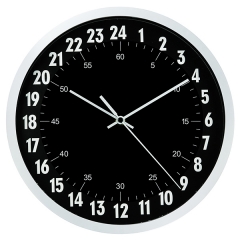 24 hours plastic wall clock