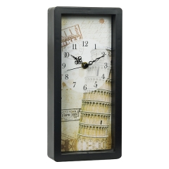 Plastic wall clock and table clock 2in1