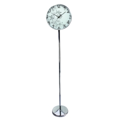 Aluminium floor standing clock