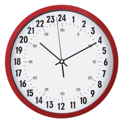 24 hours plastic wall clock