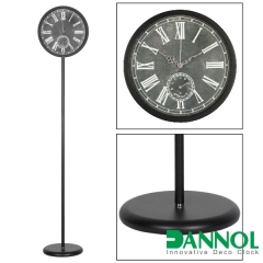 Iron floor standing clock