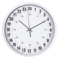 24 hours plastic wall clock