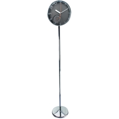 Aluminium floor standing clock
