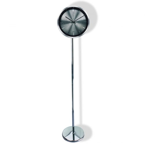 Aluminium floor standing clock