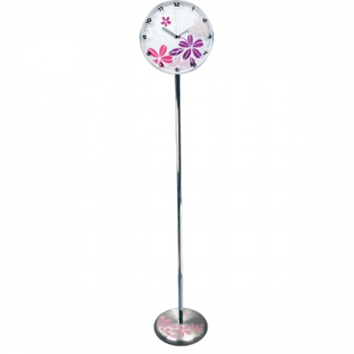 Aluminium floor standing clock