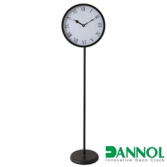 Plastic floor standing clock