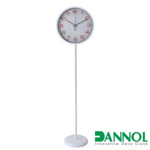 Plastic floor standing clock